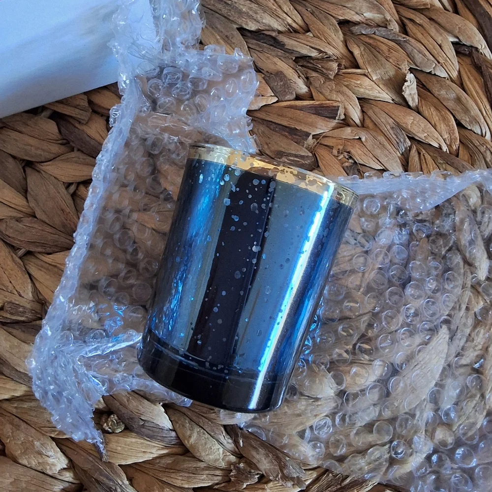 BNIB KATE ASPEN Set Of 4 Elegant Blue and Gold Candle Holder - Picture 7 of 11